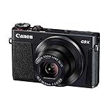 Canon PowerShot G9 X Mark II Kompaktkamera (20,1 MP, 7,5cm (3 Zoll) Display, DIGIC 7, optischer Bildstabilisator, Full-HD, WLAN, NFC, Bluetooth, Blendenautomatik; Zeitautomatik, 1080p), schwarz