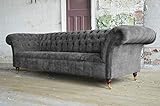 JVmoebel Chesterfield XXL Big Sofa Couch 4 Sitzer Polster Sofas Couchen Garnitur Neu 323