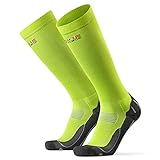 Abgestufte Kompression Socken für Männer & Frauen EU 35-38 // UK 3-5 Gelb - 1 Paar