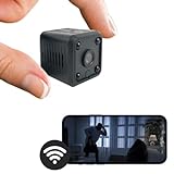 Mini Kamera, MDGadge HD WLAN, Mini Überwachungskamera I WiFi Minikamera live Handy I Bewegungsmelder I Sicherheitskamera für Innen mit Speicher