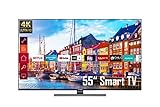 Telefunken D55U660B1CW 55 Zoll Fernseher / Smart TV (4K Ultra HD, HDR Dolby Vision, Triple-Tuner) - 6 Monate HD+ inklusive [2022]