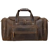 SHYOD Große Reisetasche Leder Vintage Style Gepäckbeutel Männer Männliche Reisetaschen Reisetasche Weekender -Taschen For Mann (Color : A, Size : ONE SIZE)