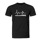 Mein Herz schlägt Handball, Herren T-Shirt - Fairtrade -, Größe XL, schwarz