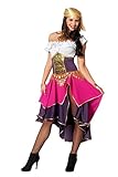 Damen Kostüm Zigeunerin Piratenbraut Karneval Fasching Gr.48
