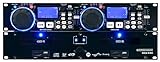 Pronomic CDJ-230 Doppel DJ CD Player mit USB & SD (2-Kanal DJ Desk mit separatem Controller, Pitch Bender und DSP-Effekte, Seamless Loop, 19'-Format)