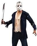 Horror-Shop Jason Voorhees Jacket Kostüm XL mit Eishockey Maske
