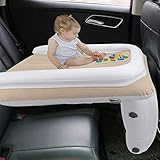 Auto Luftmatratze Rücksitz für Kinder, Aufblasbares Reisebett Baby mit Handpumpe Aufblasbares Matratze Bett für Flugzeugsitze, Zugsitz, Autorücksitz(Color:Classic Style)