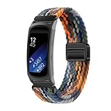 Nylon Armbänder für Samsung Gear Fit 2 Armband, mit Verstellbares Magnetischem Verschluss Geflochtenes Sport Ersatzarmband für Herren Damen Kompatibel mit Samsung Gear Fit 2 Uhrenarmband (32)