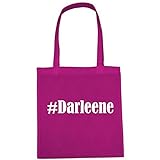 Tasche #Darleene Größe 38x42 Farbe Pink Druck Weiss