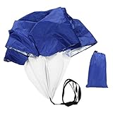 OUKENS Trainingsfallschirm, Fußballwiderstand Laufgeschwindigkeitstraining Widerstandsfallschirm Krafttraining Regenschirm(Blau)