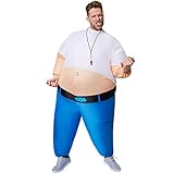 dressforfun Aufblasbares Kostüm, Huckepack Kostüm, Faschingskostüme Unisex Kostüme, Kostüm Damen, Kostüm Herren, Karneval Kostüm Herren, Kostüme Damen, Kostüm Erwachsene - Personal T