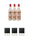 Rushkinoff Vodka & Caramello 3 x 1,0 Liter Geschenkset