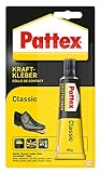 Pattex Kraftkleber Classic, extrem starker Kleber für höchste Festigkeit, Alleskleber für den universellen Einsatz, hochwärmefester Klebstoff, Tube, 30g