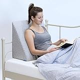 Relax Keilkissen Rückenkissen Bücherkissen für Bett, Sofa, Couch, Memory Foam, Lesekissen, Waschbarer Bezug