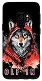 Hülle für Galaxy S9 Wolf Forest Ensemble mit Kapuze – rote Kapuze