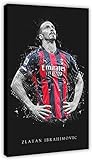 Hesuz Foto Auf Leinwand 60x80cm Kein Rahmen Super Star Fußballspieler Zlatan Ibrahimovic Poster 09 Poster Schlafzimmer