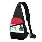 946 Sportliche Brusttasche Irakische Flagge Herren Brustrucksack Brust Umhängetasche Klein Arbeitstasche Für Camping, Wandern, Bergsteigen Handytasche