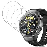 Yenwen Schutzfolie für Huawei Watch GT 5 Pro (46MM) für Panzerglas, 4 Stück Wasserdichtes Glas Folie, Anti-Scratch Displayschutzfolie, Blasenfreie Displayschutz für Huawei Watch GT5 Pro 46