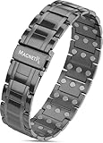 MagnetRX® Titan Magnetarmband für Herren mit dreifacher Stärke – Magnetbänder mit hochwertigem Faltverschluss und verstellbarer Länge mit Sizing Tool (Rotguss)