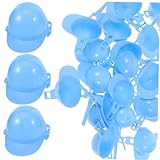 ibasenice 50 Stück Mini-schutzhelm Albern Sonnenhut Damen Puppenhelm Bauherrenhut Werkbank Hardhats Wiedergeborene Babypuppen Kappe Babypuppenkleidung Mini-cowboyhut Szene Plastik Sky-B