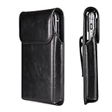 Große Handy-Schutzhülle mit Gürtelclip für Motorola Moto G Power 5G 2024 G Play 2023 G Stylus 2022 G Pure Galaxy S23 Ultra S24 Ultra A14 A13 A16 A06 A05 iPhone 16 Pro Max (Schwarz, XL)