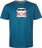 Elkline Herren T-Shirt Methusalem mit VW Bulli Print 1041178, Farbe:Blue Coral, Größe:L