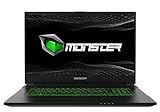 Monster Abra A7 V13.2.1 17,3 Zoll 144Hz Gaming Laptop, Intel i5-11400H-2,70GHz Turbo Boost 4,5GHz, NVIDIA GeForce RTX3050 Max P, 16GB RAM, 1TB M2 SSD, Windows 11, Gamer Laptop Rucksack geschenkt