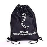 MJ Monaco - Polyester Monaco Track Zugtasche - leicht, langlebig und wasserdicht - Kordelzug-Tasche exklusiv entworfen beste Geschenke für Familie, Freunde und Motorsport-Fans.