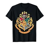 Harry Potter Hogwarts Crest Gold T-S