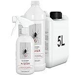 Bioformel © | Spinnenspray 500ml bis 5 L | Schnell & effektiv mit Langzeitwirkung | Anti Spinnen Spray zur Spinnenabwehr | Wirksam gegen Spinnen & Ungeziefer | Made in Germany (1 Liter)