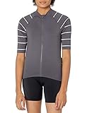 Amazon Essentials Short-Sleeve Cycling Jersey Hemd, Dunkelgrau, M