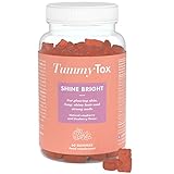 TummyTox Shine Bright Biotin Gummibärchen - Haarvitamine Gummies für Haut, Haar, Nägel - Mit Folsäure, Vitamin B6, Vitamin B12 - 60 Gummies