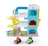Fisher-Price FHG50 - Little People Parkhaus Spielset, mit bewegbarem Aufzug,Spielzeug ab 1 Jahr