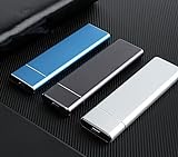 WANGZAI External SSD, Solid State Drive, 1 TB/2 TB/4 TB/6 TB Tragbares Externe SSD-Festplatte Zuverlässig für Laptop, Telefone und mehr,2TB,Silver