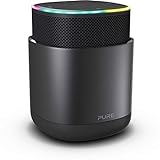 Pure DiscovR Smart Home Wireless Lautsprecher mit Alexa-Sprachsteuerung (360 Grad Sound, 15 Stunden Akku, Schnellladefunktion, Internet-Radio und speziellem Privatsphärenschutz), Schwarz