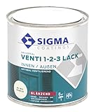 Sigma Venti 1-2-3-Lack 0,375l 3in1 Ventilack Fensterlack für innen und aussen weiss glänzend