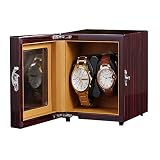Unisex Watch Winder Double Watch Winder with 5 Modes Mute Motor Dual Watches Rotation Storage Case Display Box
