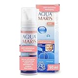 Aqua Maris Baby 50 ml, 100% natürliches Meerwasser Nasenspray für verstopfte nase I Sanfter Salzwasser Nasendusche zur Linderung von Verstopfung I Frei von Mikroplastik I Babys und Kinder