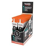 VITALDIN SPORT Hydro Energy Gel – 24 Gels x 40 g – Energiegel mit Orangengeschmack & Vitamin B6 (ohne Koffein) – Schnelle Energie & Allmähliche Freisetzung – Running, Radfahren & Sport di Ausdauer