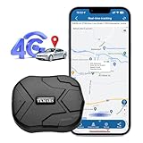 GPS Tracker 4G, Starker Magnetischer IP58 Wasserdichter 5000mah Akku Mit Kostenloser APP/PC-Plattform Ohne ABO Anti-Verlorener Echtzeit Tracking Locator Für Auto, Motorrad, Fahrrad, LKW, B
