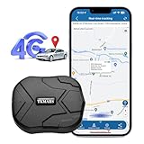 GPS Tracker 4G, Starker Magnetischer IP58 Wasserdichter 5000mah Akku Mit Kostenloser APP/PC-Plattform Ohne ABO Anti-Verlorener Echtzeit Tracking Locator Für Auto, Motorrad, Fahrrad, LKW, Boot