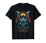 Samurai Gesicht Stärke Kraft Frieden Vintage Japan T-Shirt