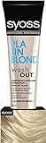 Syoss Wash Out Temporäre Haarfarbe Platin Blond (150 ml), auswaschbare Haarfarbe lässt Farben wieder aufleben, Tönung hält bis zu 8 Haarwäschen