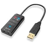 Sharkoon SB1 Externe USB-Soundkarte Schwarz