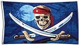 Flaggenfritze® Flagge Pirat Fluch der Meere - 90 x 150 cm