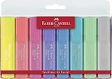 Faber-Castell 154681 - Textmarker Textliner 1546, 8er Etui, pastell