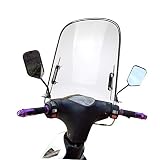 Stronrive Motorrad Windschutzscheibe Motorrad Spoilerscheibe Windschild Spoiler für Motorräder Roller, Bruchsicheres, Winddichtes, Kältefestes 42.5cm X 46