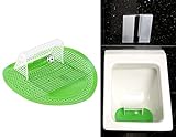 PEARL Urinal Spiele: Lustiges Fußball-Urinal-Sieb, 18,5 x 19,5 cm, universell passend (Scherzartikel Pissoir Einlagen)