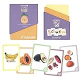 Rocket Kidz - Meine ersten Wörter Lebensmittel - 50 Karten Entwicklungsspielzeug für Kinder und Babys [Bilderlexikon in 7 Sprachen] [Methoden Montessori und Doman]