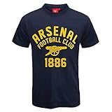 Herren-T-Shirt von Arsenal FC, offizielles Fußballgeschenk Small Navy Yellow